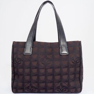 CHANEL Brown Leather Tote Bag